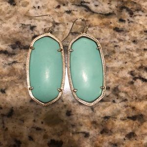 Kendra Scott Danielle earrings, sea foam green
